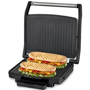 Panini grill inox - TGD-038 - Doubles Plaques anti adhésives -Cuisson diététique