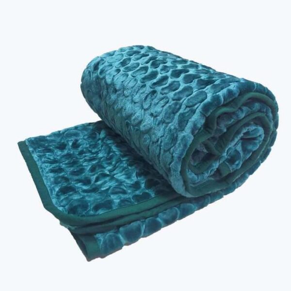 CASA NOVA – Couverture Tendance kids 220X160 – Motif Cœur – Vert