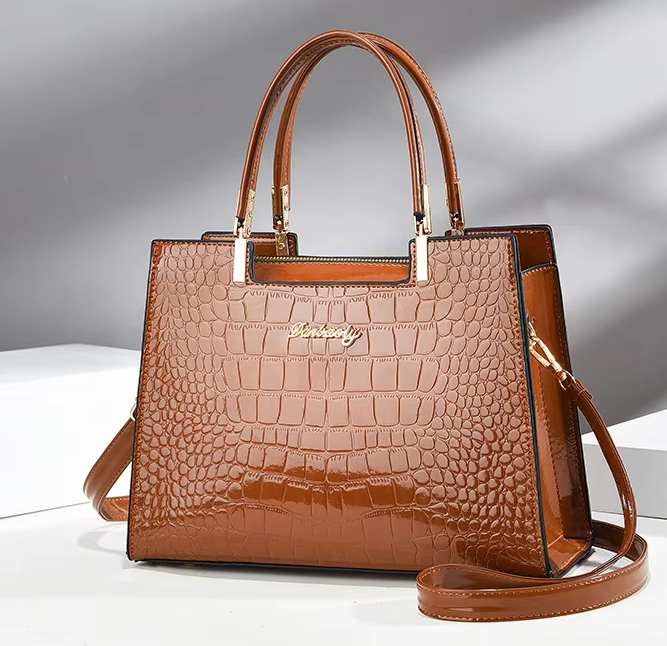 Sac à main ‘Passiflora’ -3SM02- Marron