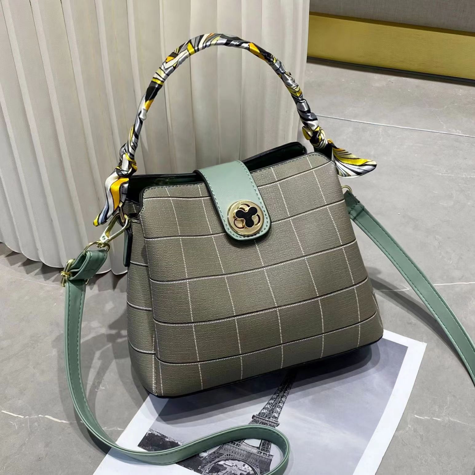 Sac à main ‘Lantana’ -3SM07- Vert