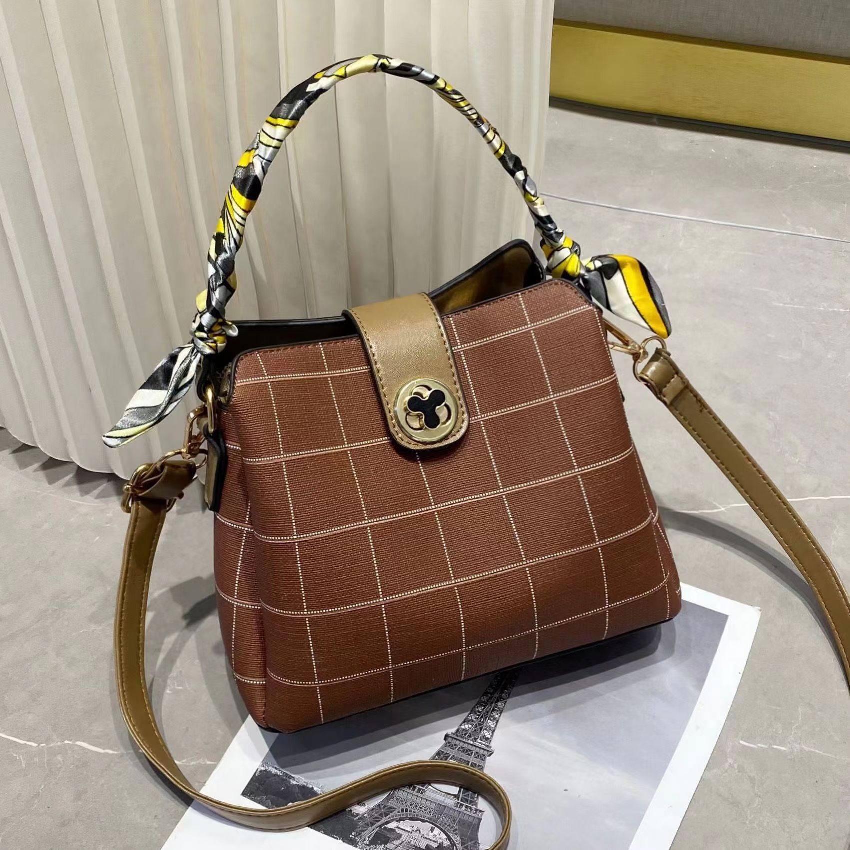 Sac à main ‘Lantana’ -3SM07- Marron