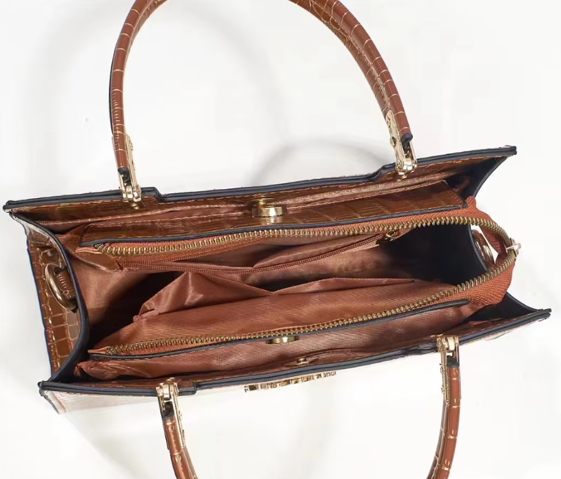 Sac à main ‘Lotus’ -3SM19- Marron