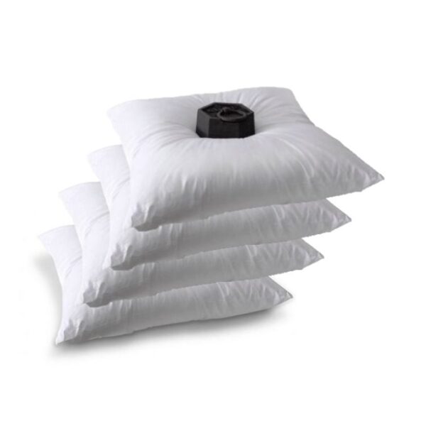 CASA NOVA-Lot De 4 Oreillers Ultra-Gonflant – Soutien Ferme – 1Kg – Blanc