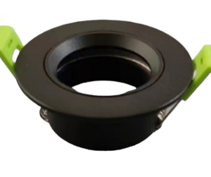 Spot Encastrable Aluminium Rond Noir Taille Ø 8 cm Découpe 6 cm