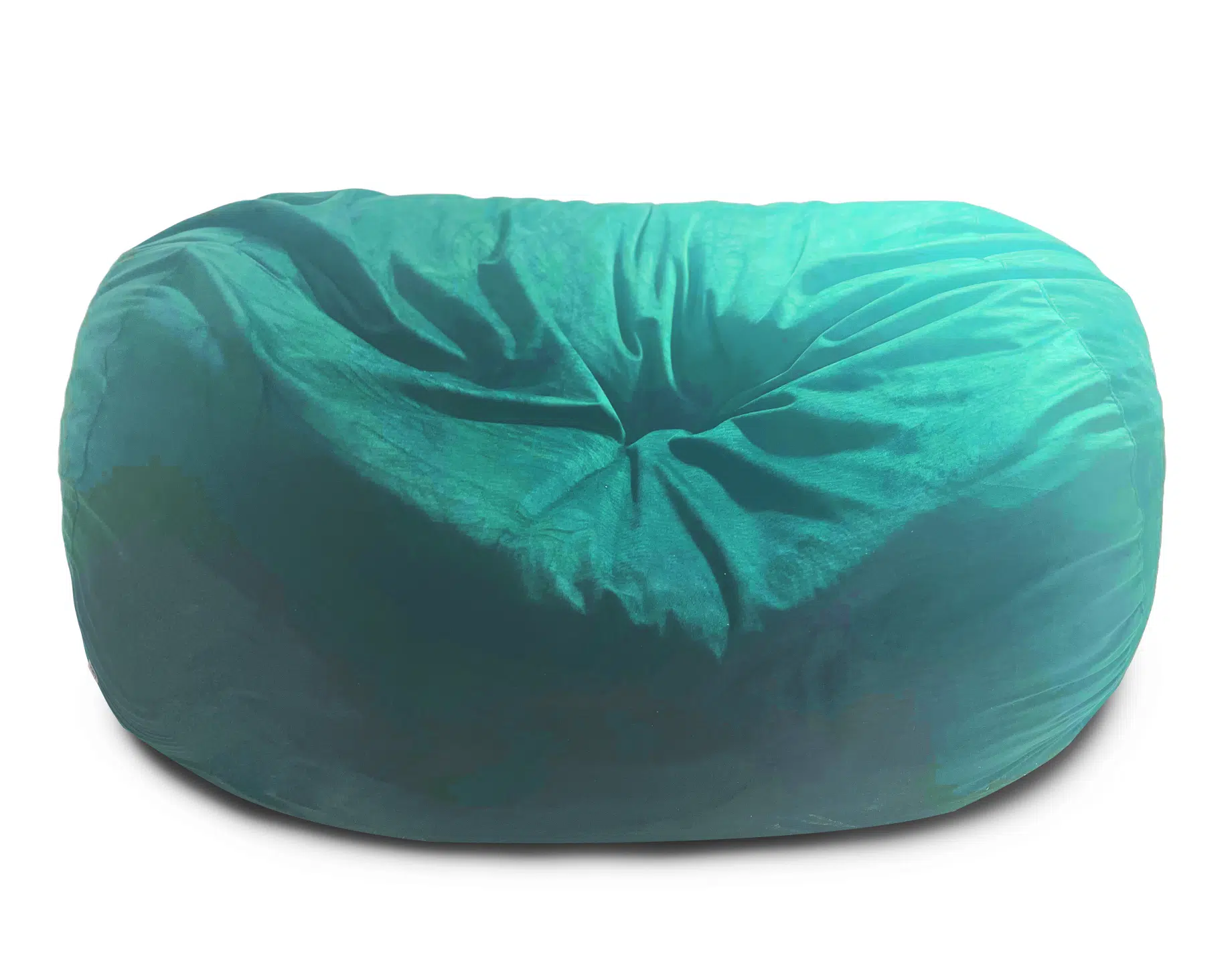 POUF BIGBEAN VELOURS - BLEU TURQUOISE
