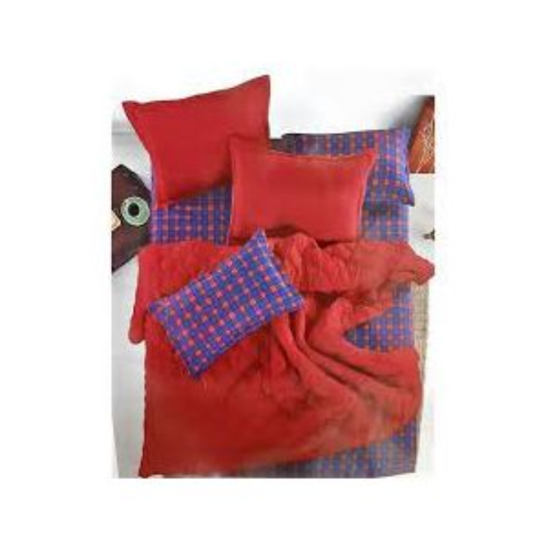 CASA NOVA – Couvre Lit Matelassé 4 Pièces – Rouge