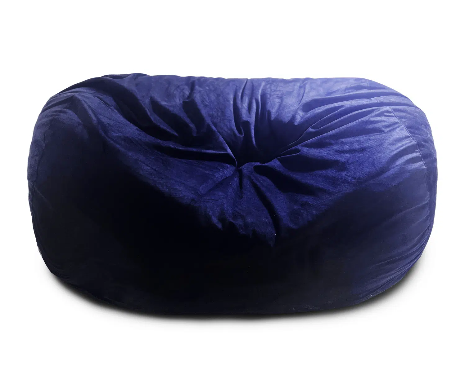 POUF BIGBEAN VELOURS - BLEU MARINE