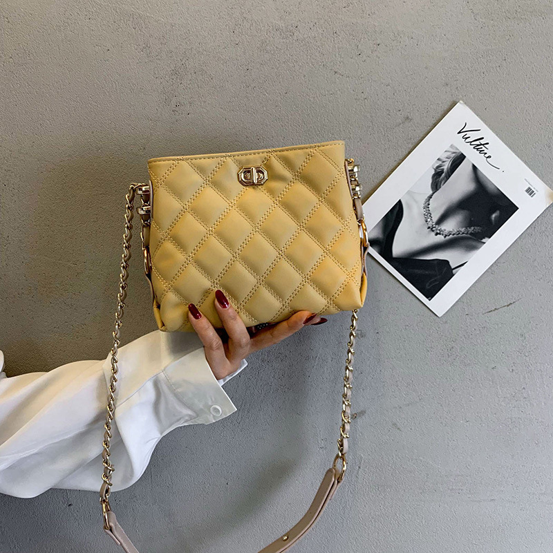 Sac à main 'Chaine' -SM013- Jaune