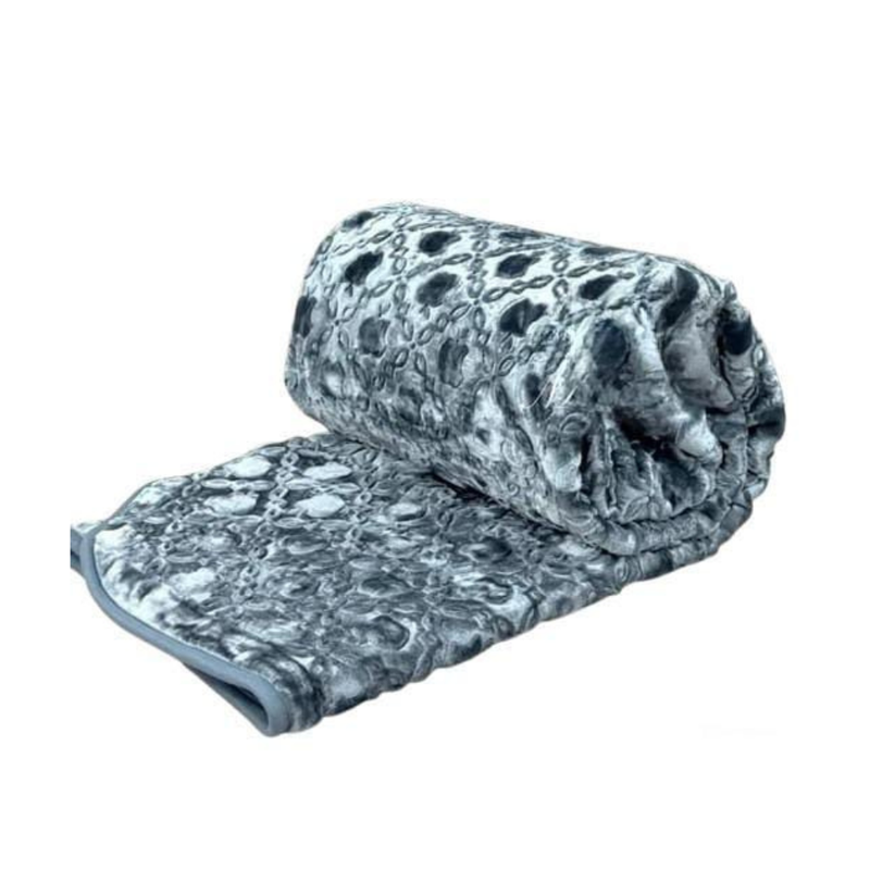 CASA NOVA – Couverture perla kids 220×160 cm motif pomme – Gris