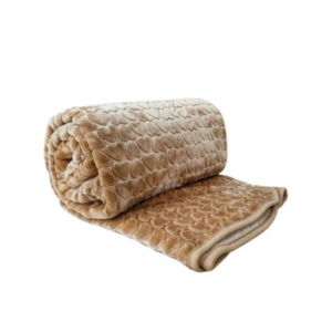 CASA NOVA – Couverture perla kids 220×160 cm motif cœur – Beige