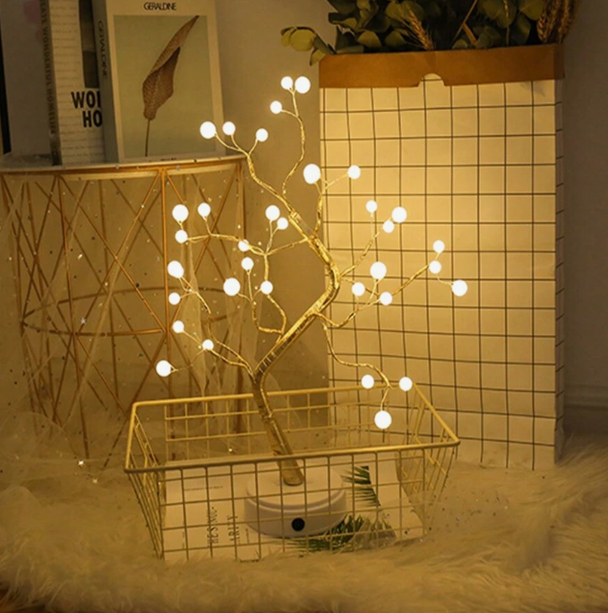 Veilleuse Perles -VD0003- Dorée