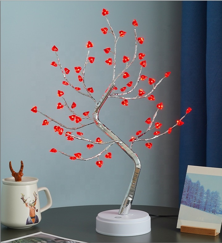 Veilleuse cœur -VD0008– Rouge