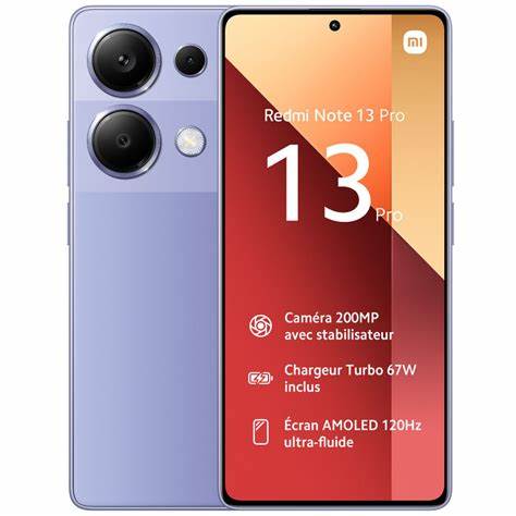 Smartphone XIAOMI Redmi Note 13 PRO/ 12 GO / 512GO / Violet