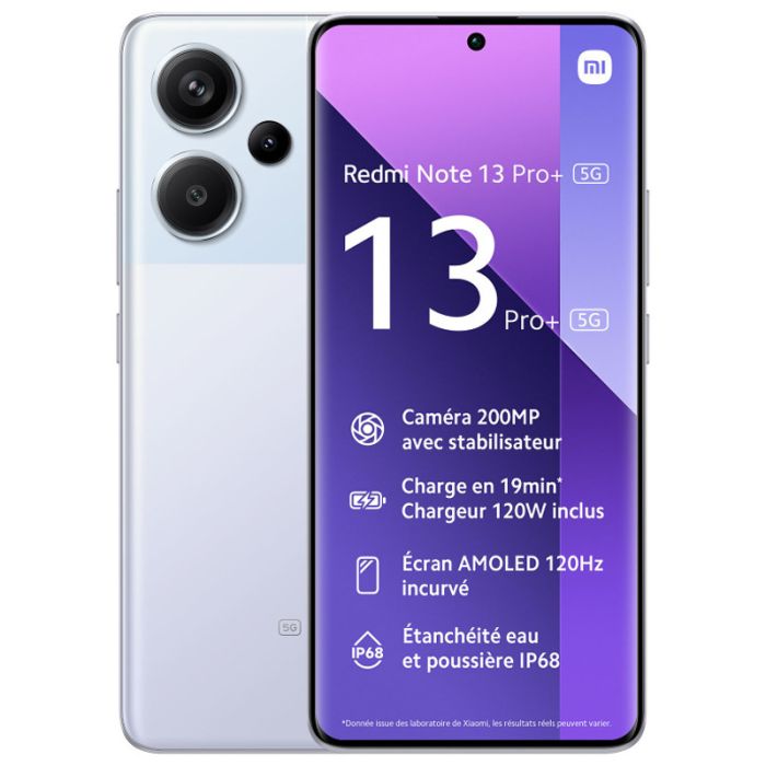 Smartphone XIAOMI Redmi Note 13 PRO+ 5G/ 8GO /256GO / Violet