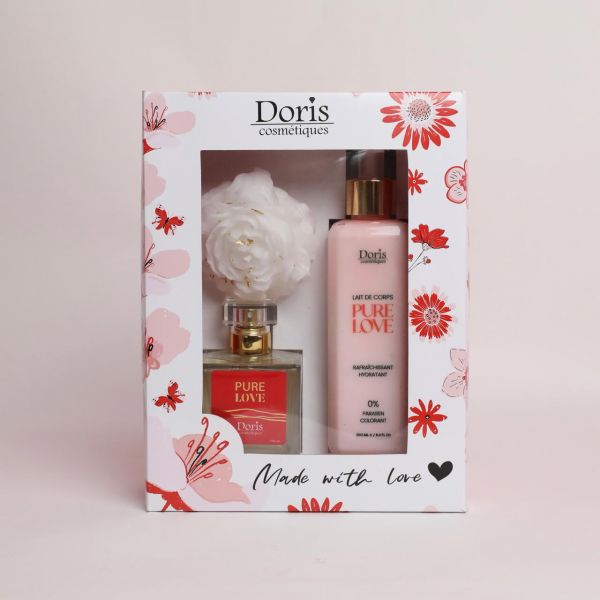 Coffret pure love Lait de Corps &Parfum avec bougie