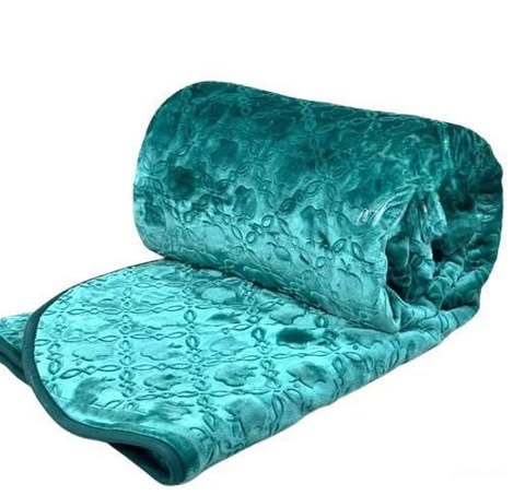 CASA NOVA – Couverture perla kids 220×160 cm motif pomme – Vert d’eau