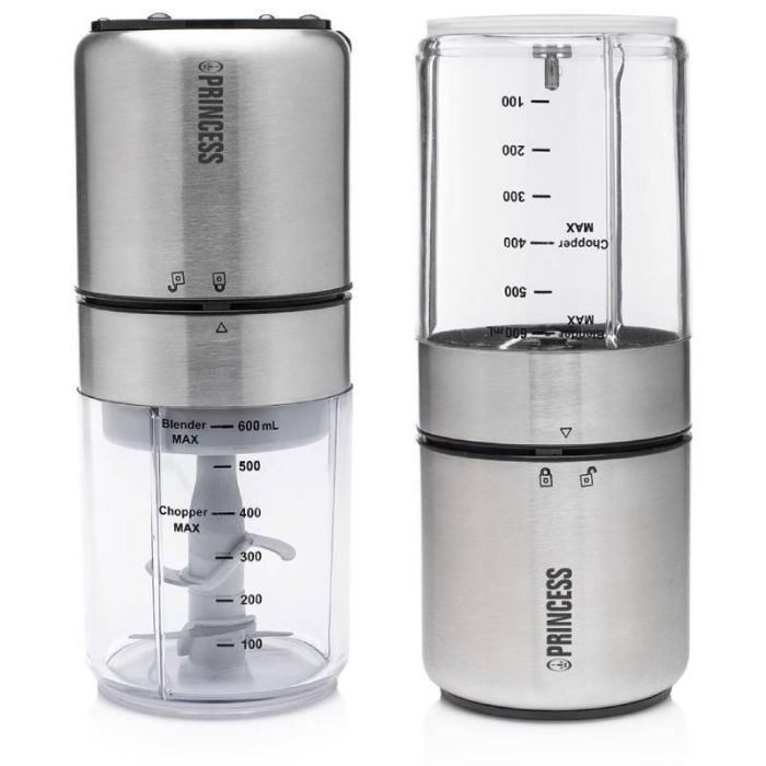 Mini Hachoir & Blender PRINCESS 221080 350W - Inox