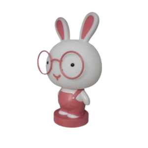 Veilleuse de nuit LED pour chambre Lapin - rouge