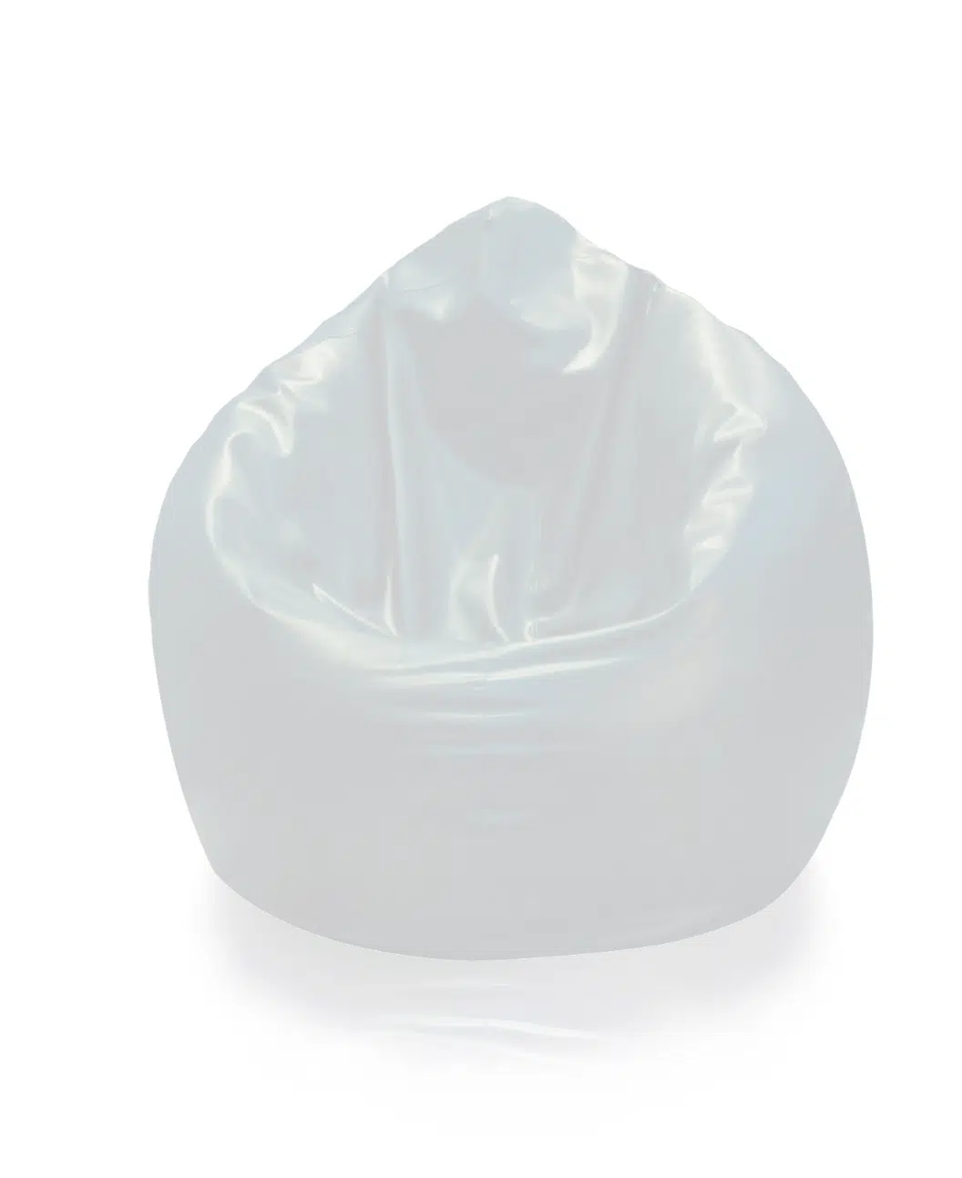 POUF POIRE SIMILICUIR - blanc