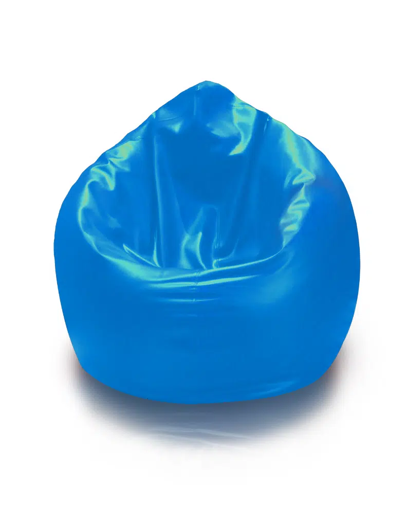 POUF POIRE SIMILICUIR 3XL 135 × 95 - BLEU TURQUOISE