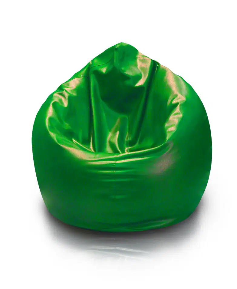 POUF POIRE SIMILICUIR 3XL 135 × 95 - VERT GAZON