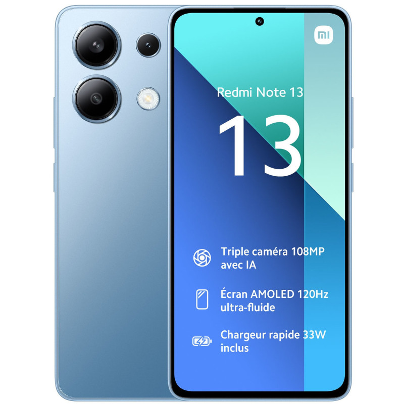 Smartphone XIAOMI Redmi Note 13 / 8 GO / 512 GO / Bleu