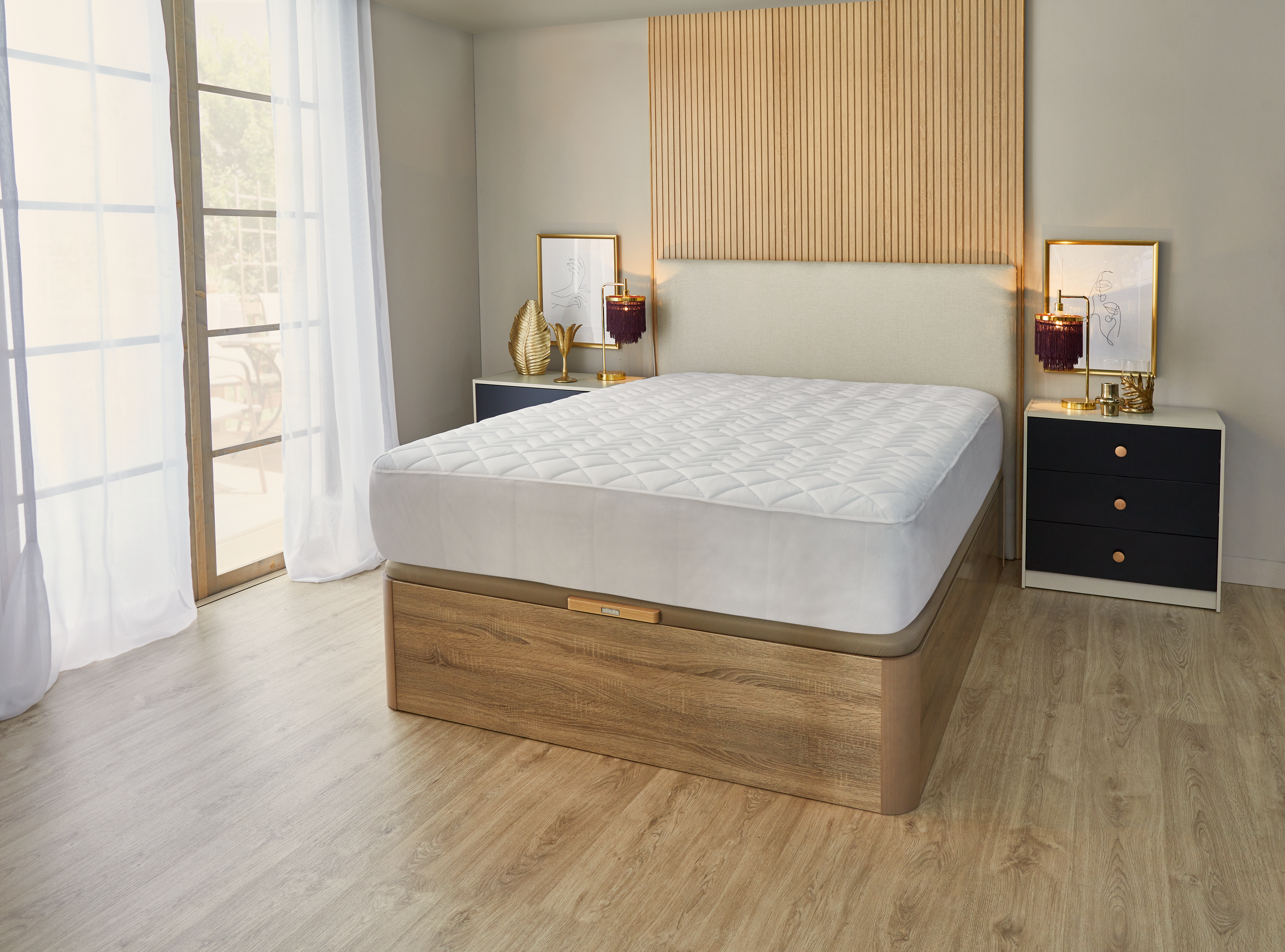 Thermorégulateur Protège-matelas matelassé imperméable ultra - respirant - 90x200