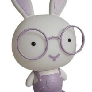 Veilleuse de nuit LED pour chambre Lapin - violet