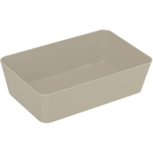 Bac rangement GM- Candy- Taupe- 22x14x6 cm -Plastique