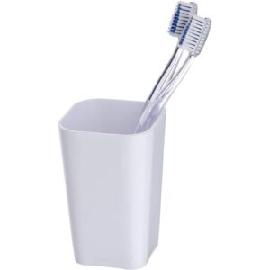 Porte-brosse à dents Gobelet-Candy-Blanc-Plastique