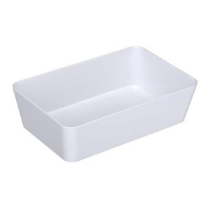 Bac rangement GM- Candy- Blanc- 22x14x6 cm -Plastique