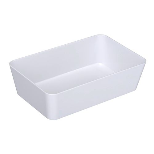Bac rangement GM- Candy- Blanc- 22x14x6 cm -Plastique