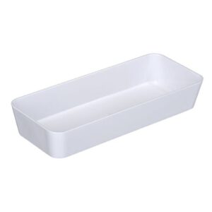 Bac rangement PM- Candy- Blanc- 24x10x4 cm -Plastique