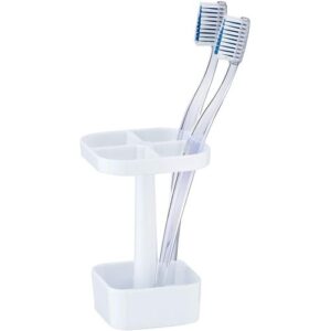 Porte-brosse à dents- Candy- Blanc-Plastique