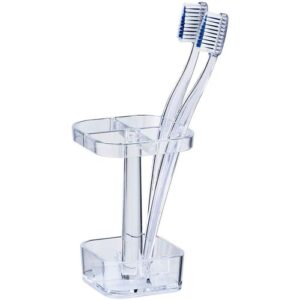 Porte-brosse à dents- Candy- Transparent-Plastique