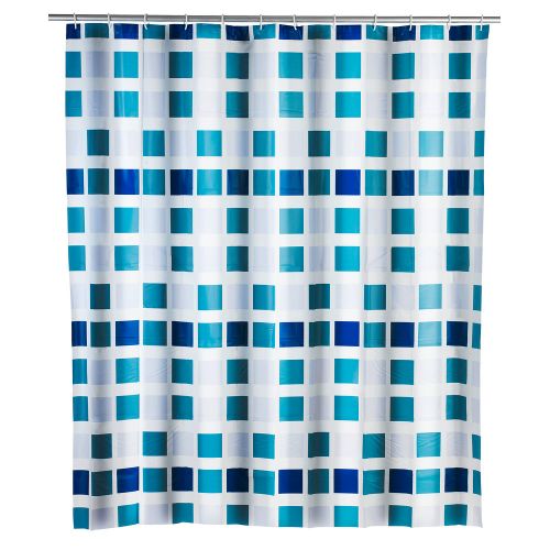 Rideau de douche-Mosaïque WENKO 80 x 200 cm-Bleu