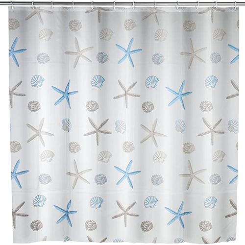 Rideau De Douche Wenko 180 x 200Cm Bella Mare