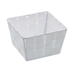 Corbeille salle de bain - Adria - Mini square - Blanc - Plastique WENKO