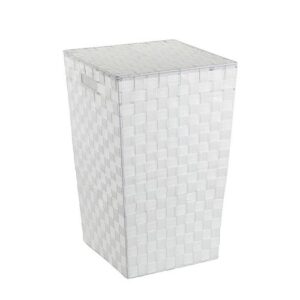 WENKO Panier À Linge Adria Square Plastique Blanc