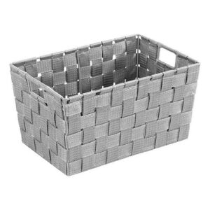 Corbeille salle de bain-WENKO-Adria-Gris-Plastique