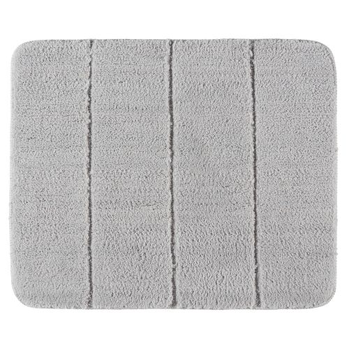 Tapis de bain - Steps - Antidérapant - Polyester - 55 x 65 cm - Gris clair