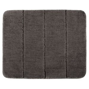 Tapis de bain - Steps - Antidérapant - Polyester - 55 x 65 cm - Gris foncé