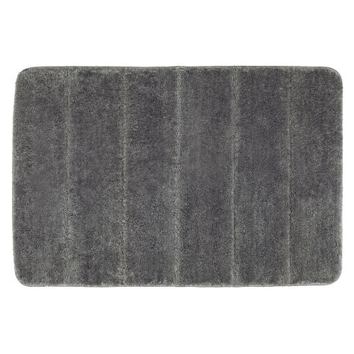 Tapis de bain - Steps - Antidérapant - Polyester - 60 x 90 cm - Gris foncé