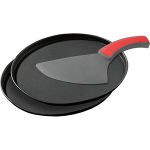 2 Plaque pizza - 29CM - Couteau - RE7513 - Noir - Garabtie - Zenker