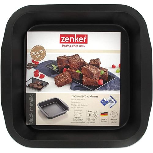 Moule à brownies - 7407 - Acier inoxydable - 26 cm - Noir