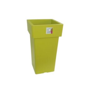 Pot Linéa carré haut - 581-12 - Chartreuse - 21x21x38 cm