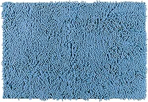 WENKO Tapis de bain Chenille bleu Océan 50 x 80 cm, Bleu