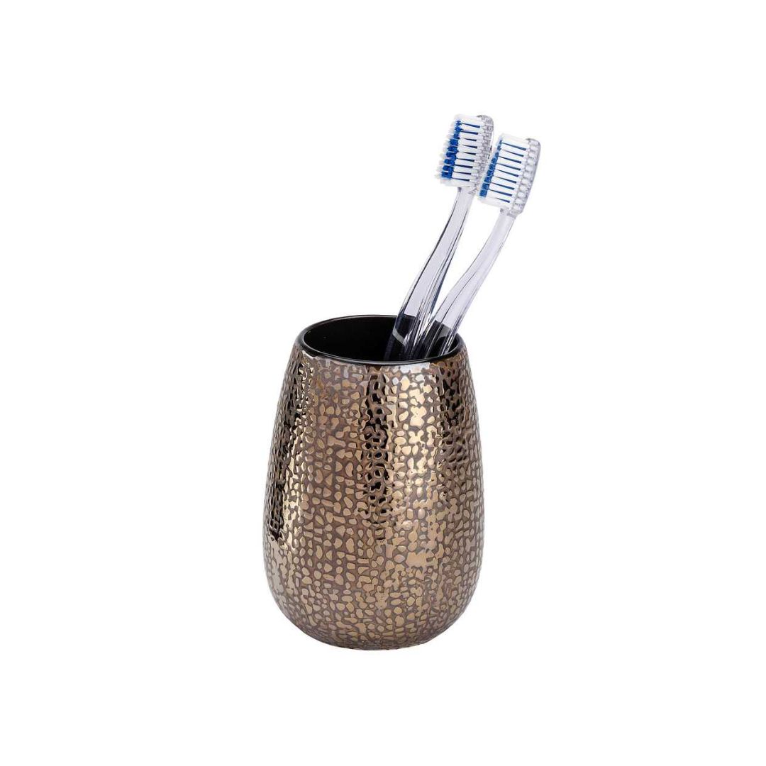 Porte-brosse à dents Gobelet-Marrakesh-Marron-Céramique