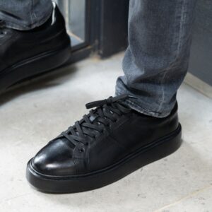 Baskets en cuir – 8911 NOIR
