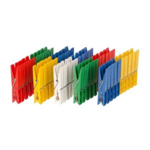 Pince a Linge-Wenko-Lot de 50-Multicouleurs-Plastique